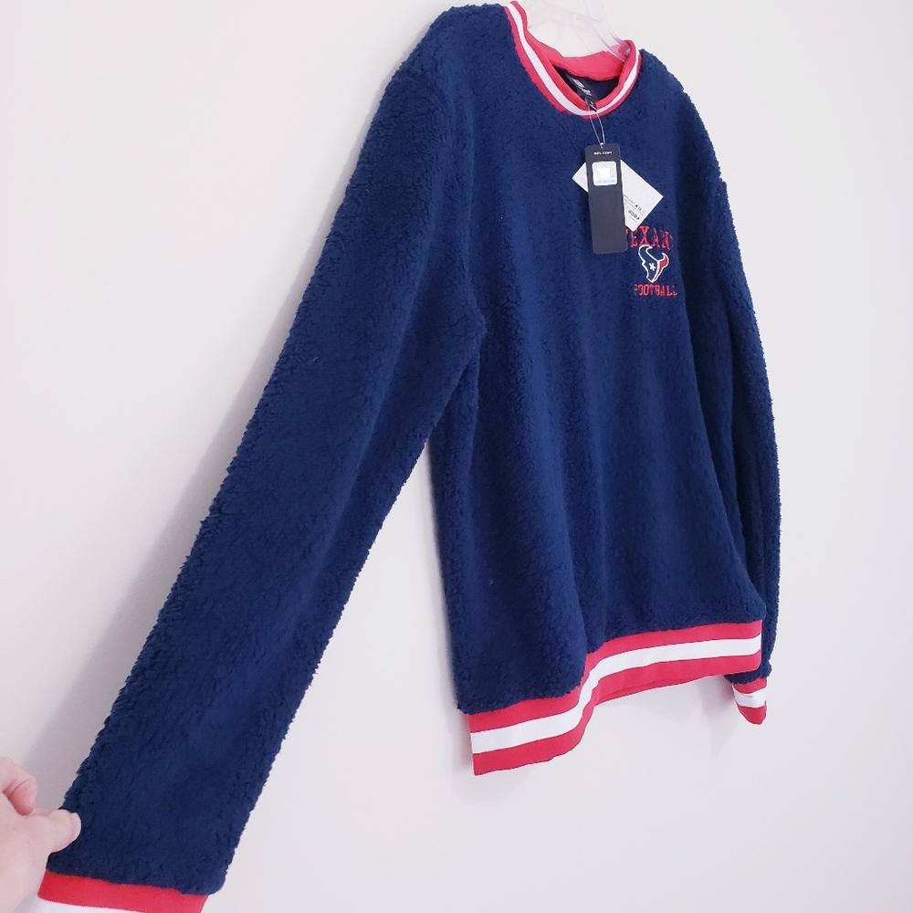 Houston Texans FOCO NFL Sherpa Sweatshirt NEW NWT Mens Large - #48168-N5Sher - Picture 3 of 6